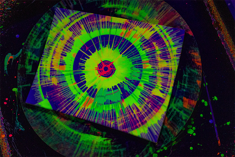 Obraz namalowany na kole